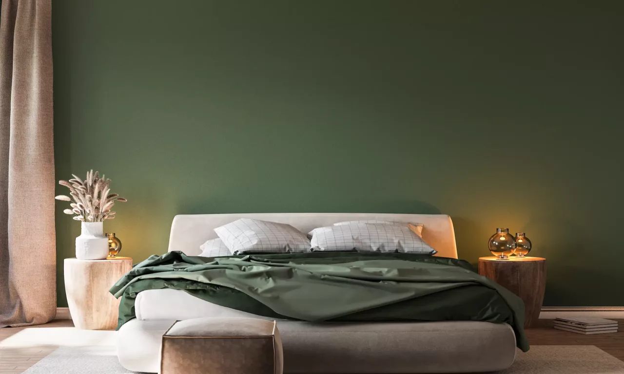 Chambre saine après un traitement contre les punaises de lit
